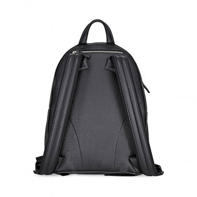 MONTBLANC万宝龙大班软皮粒纹系列男士黑色牛皮拉链双肩包113950
