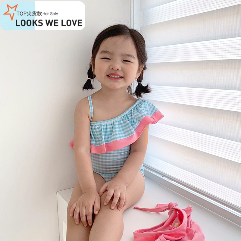 七色王国婴童泳装七色王国韩国儿童泳衣女女童连体可爱小公主ins宝宝婴儿中大童游泳衣泳装 价格图片品牌报价 苏宁易购林夕童装专营店