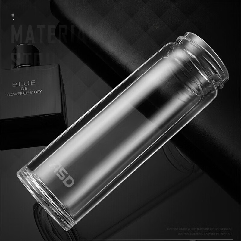 爱仕达 RWB32B8TG 灵韵系列双层玻璃杯 320ml/黑色高清大图