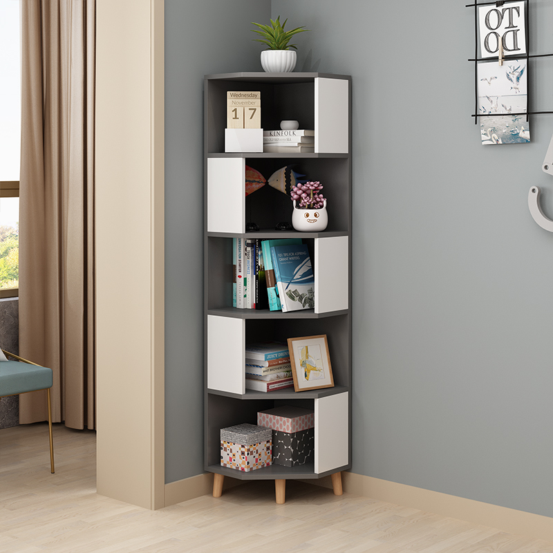 角柜墙角柜三角形客厅北欧简易家用落地置物架卧室扇形转角边柜闪电客