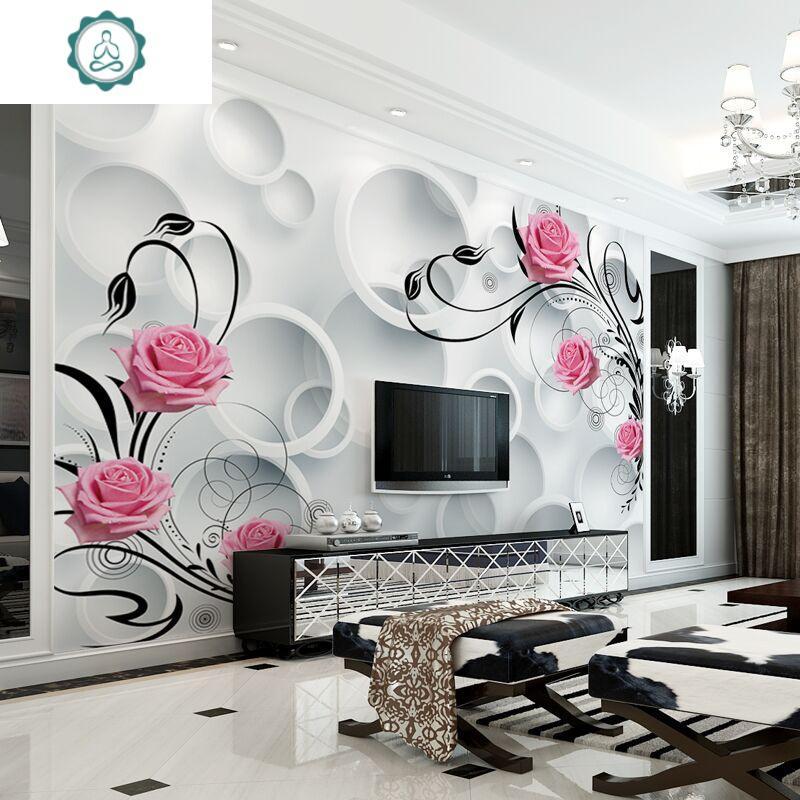 5d电视墙背景墙壁纸装饰贴画自粘客厅3d立体墙贴8d影视墙现代简约封后