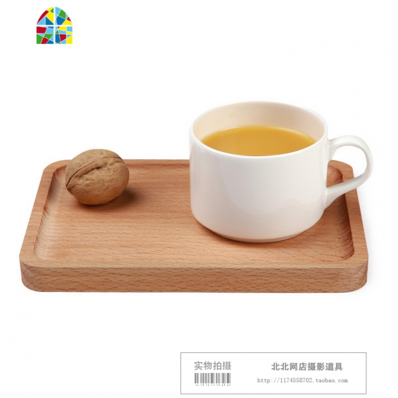 无漆榉木砧板披萨板榉木面包板蛋糕盘木托盘拍美食摆拍摄影道具 FENGHOU 小号托盘