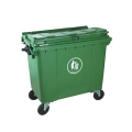 厂直销660L塑料垃圾桶带轮子可配铁耳朵加厚环卫垃圾桶可挂车