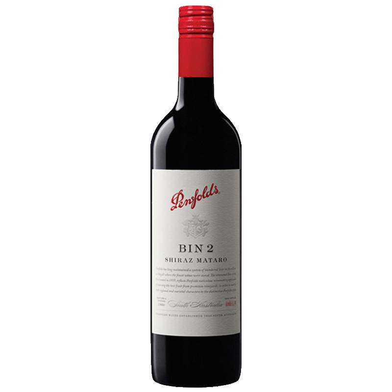[跨产区混酿]奔富(Penfolds) BIN2西拉子马塔罗干红葡萄酒 750ml 红酒 澳大利亚进口 [富邑旗下]