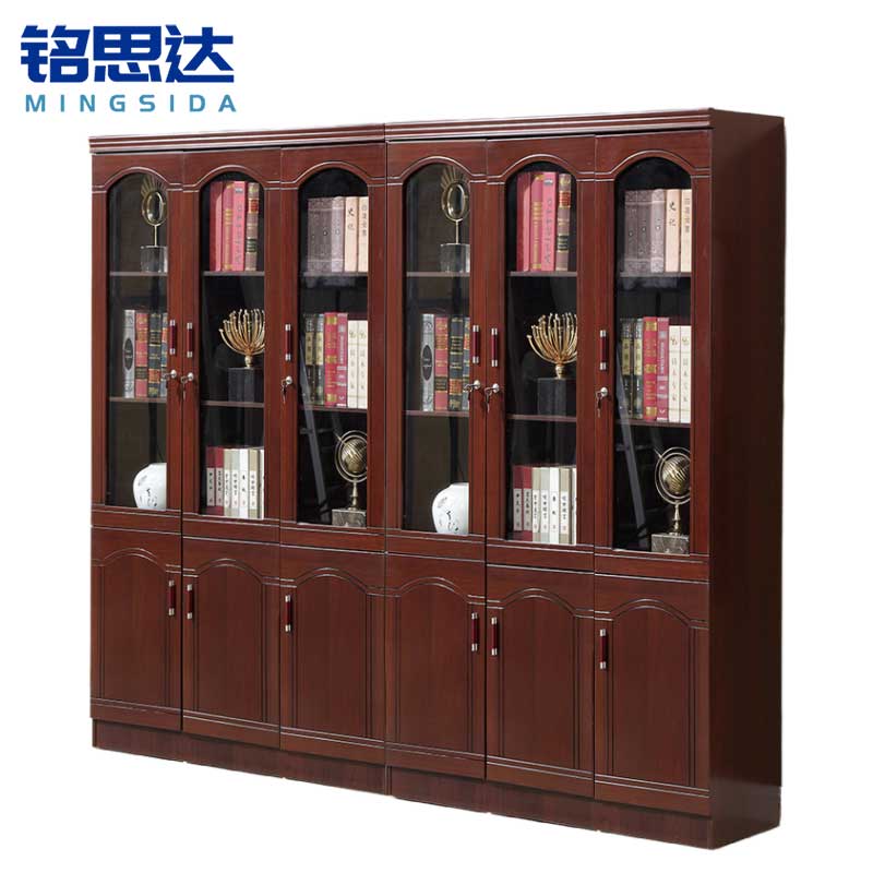 铭思达书柜六门台高清大图
