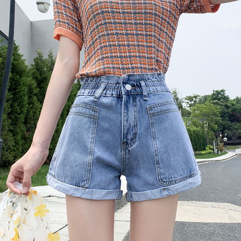 teddyisland洋气牛仔女短裤百搭小众修身小清新辣妹高级感热裤