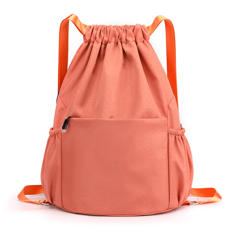 定制户外古达束口袋双肩包男女轻便抽绳背包简易旅行大容量健身运动