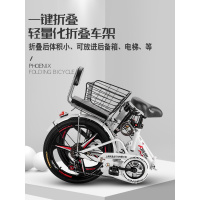 折叠自行车女式20寸学生成年男变速超轻便携上班减震小型单车