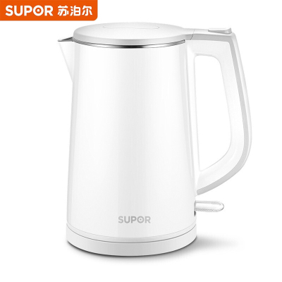 苏泊尔(SUPOR)电水壶电烧水壶1.5L 热水壶304食品级不锈钢 SW-15S01B