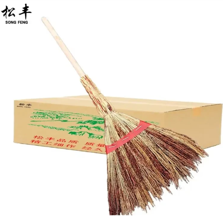 松丰(SONGFENG)大高粱苗扫帚脱壳高粱笤帚清扫庭院打扫卫生家用手工扫帚100cm*40cm把高清大图
