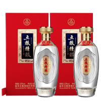 五粮液五粮精酿龙兴凤举浓香型白酒送礼珍藏52度高度白酒500ml*2瓶装