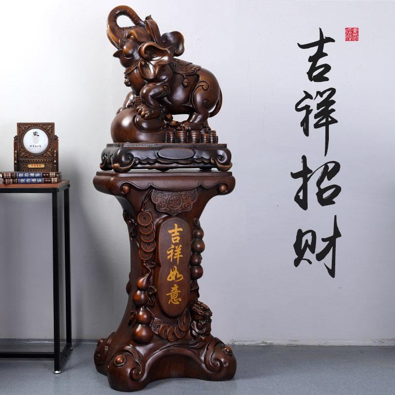 家柏饰(CORATED)落地大象摆件一对 象公司办公室酒店大堂开业乔迁送礼高清大图