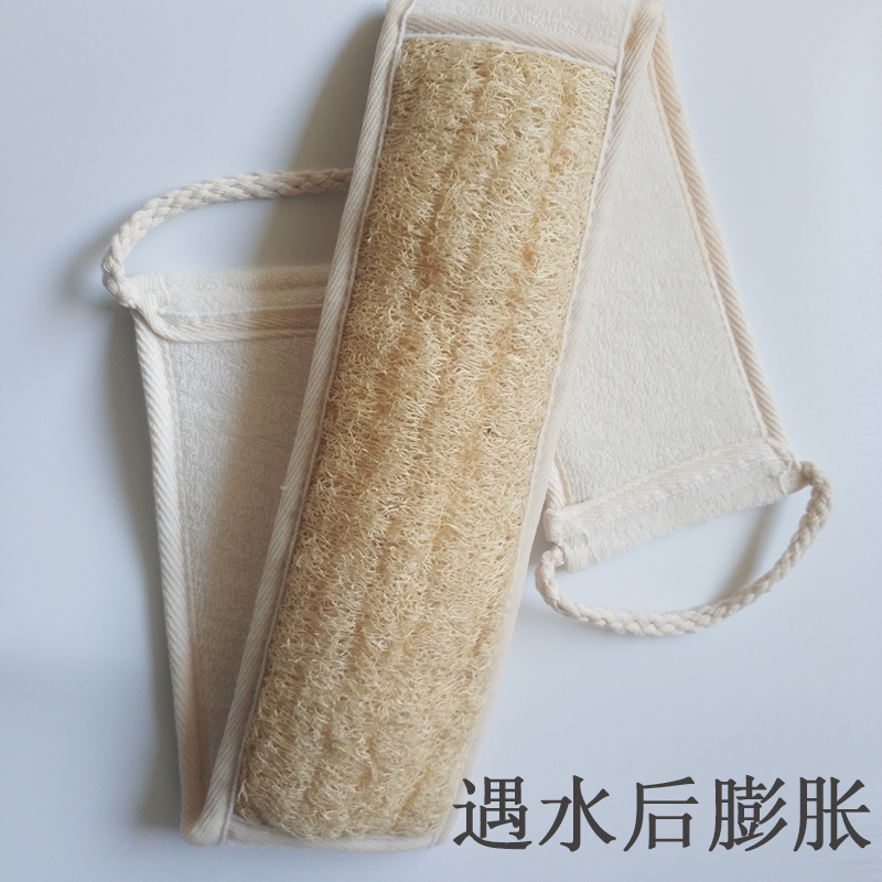 白色搓澡巾(偏软) 天然丝瓜络丝瓜瓢搓背丝瓜瓤搓澡洗澡巾男女后背长条沐浴神器儿童
