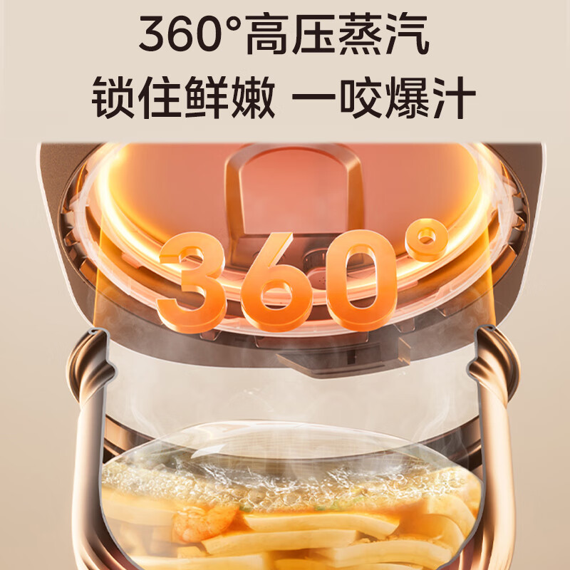 美的(Midea)电压力锅4升家用多功能高压锅压力煲 MY-C5530高清大图