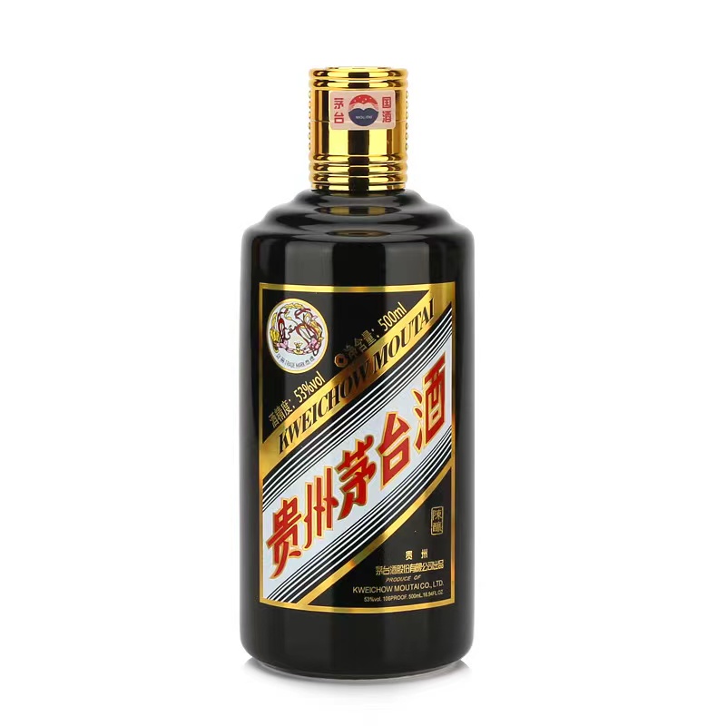 [酒别重逢]贵州茅台酒 澳门黑龙53度500ml酱香型白酒 单瓶装高清大图