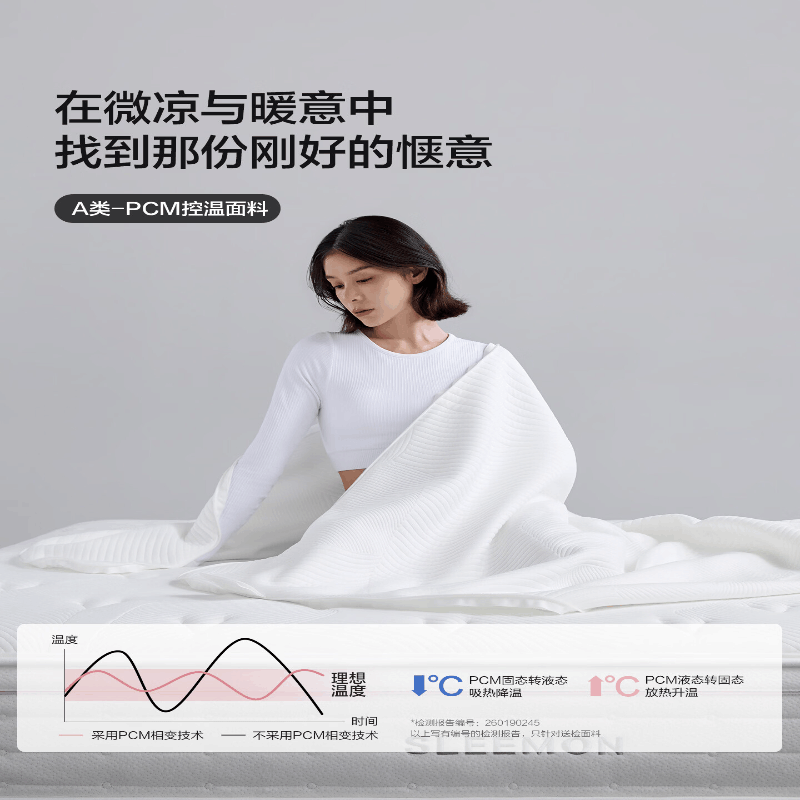 喜临门工学Pro 0胶床垫 控温面料双层弹簧乳胶黄麻床垫图片