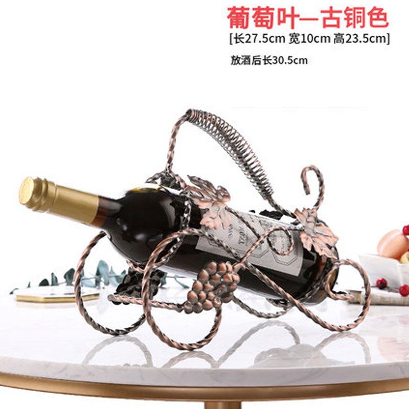 欧式创意红酒架摆件家用高脚酒柜装饰红酒杯架倒挂葡萄酒架瓶架子通用简约家居器皿水具