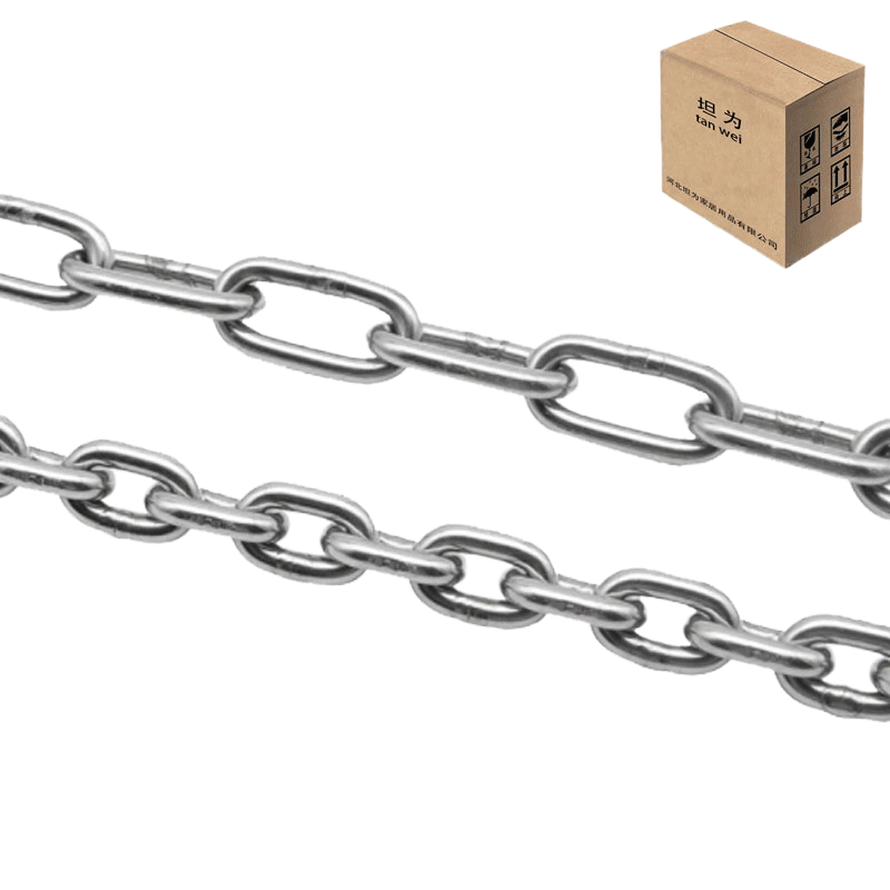 链条铁链子镀锌链条 4mm 米高清大图