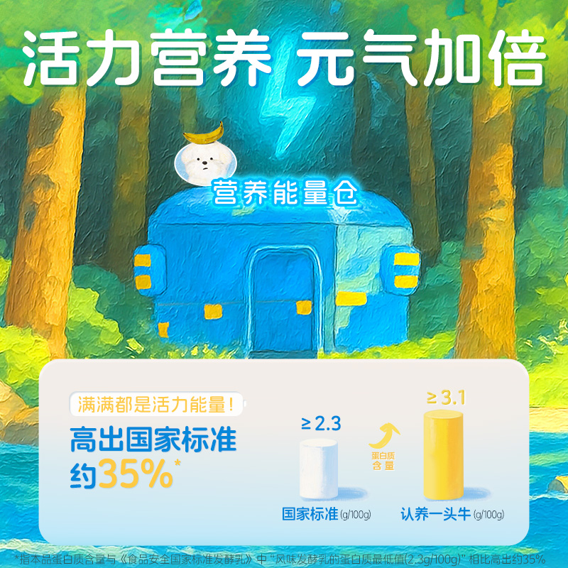 认养一头牛PET法式风味原味酸奶 230g*10瓶*1箱瓶装美味顺滑饮品高清大图