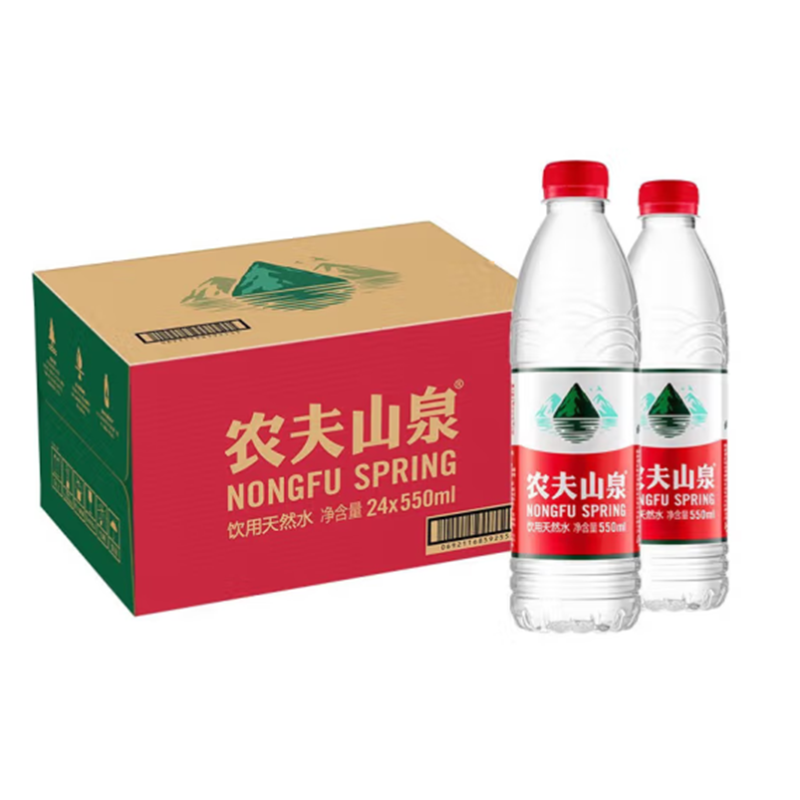 农夫山泉瓶装水550ml24瓶箱视频