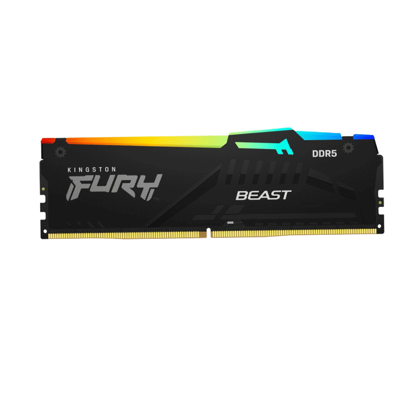 金士顿 (Kingston)骇客神条FURY 32GB DDR5 6000 台式机内存条Beast野兽系列RGB灯条