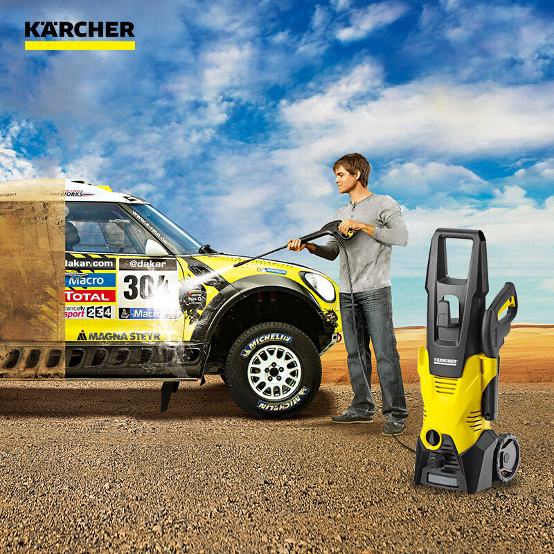 KARCHER卡赫家用高压便携清洗机K 3 WSK标准版 大功率220V洗车机 德国凯驰集团