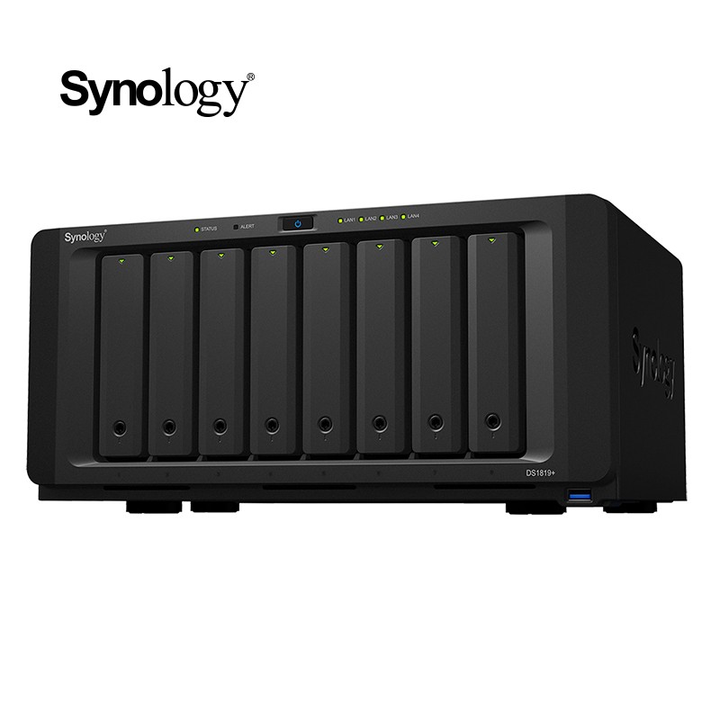 群晖（Synology）DS1819+ 企业级8盘位NAS 网络存储服务器 希捷10TB酷狼8块