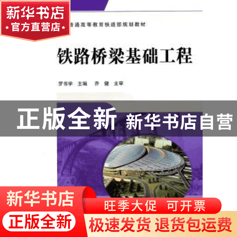 正版 铁路桥梁基础工程 罗书学 主 中国铁道出版社 978711311874图片