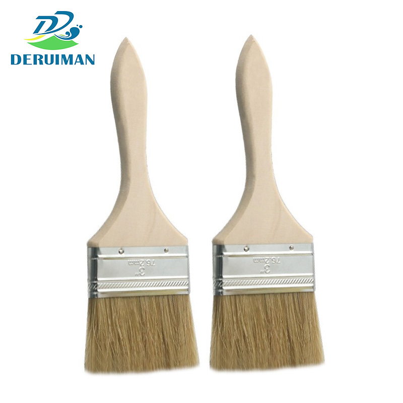 DERUIMAN毛刷油漆刷涂料刷子软毛耐高温加厚毛刷3寸