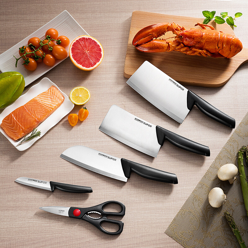 苏泊尔尖锋系列七件套TK1520Q高效切割耐用锋利安全把手稳固舒适高清大图