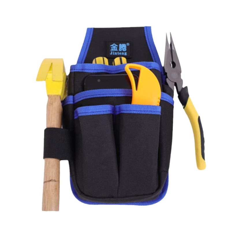 电工工具包加厚多功能维修牛津布安装工具袋 T02款 红色高清大图