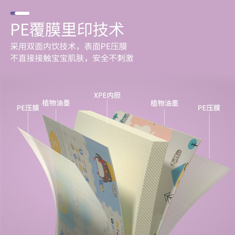 乐缔 XPE婴儿爬行垫宝宝爬爬垫12片装拼接地垫泡沫拼图防滑儿童玩具游戏毯加厚2CM 动物世界高清大图