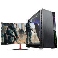 世纪之星 酷睿i5四核/GTX1050 D5独显/8GB内存/256GB固态 家用办公商用 游戏电脑 台式机 台式电脑 DIY组装机 组装电脑 电脑主机+27英寸显示器全套