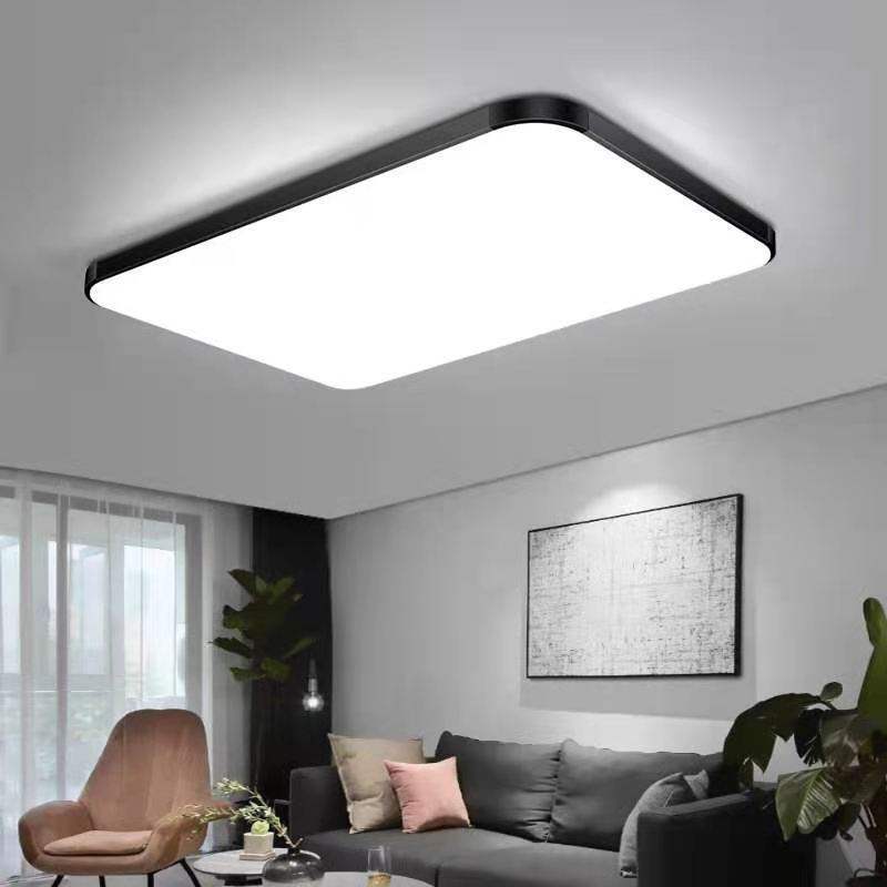 金色新苹果 30*30高亮白光24W led吸顶灯客厅灯饰现代简约长方形大灯家用大厅房间卧室灯具大全