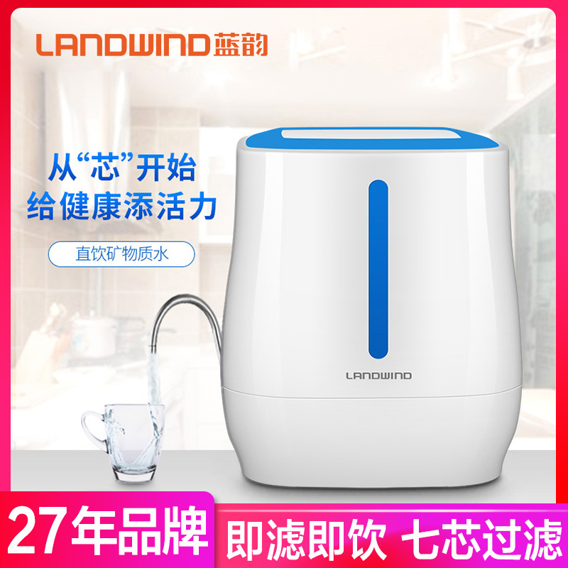 蓝韵 超静音净水器家用 厨房水龙头自来水滤水器 直饮小型过滤芯净化器OLS-UF2009A