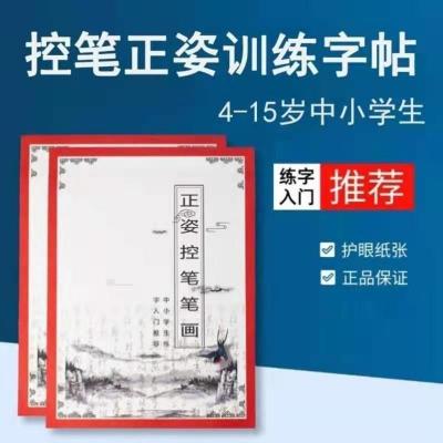趣味控笔1本(红色绿色随机) 正姿控笔笔画训练点阵练字幼儿园中小学练字入门推荐趣味控笔训练