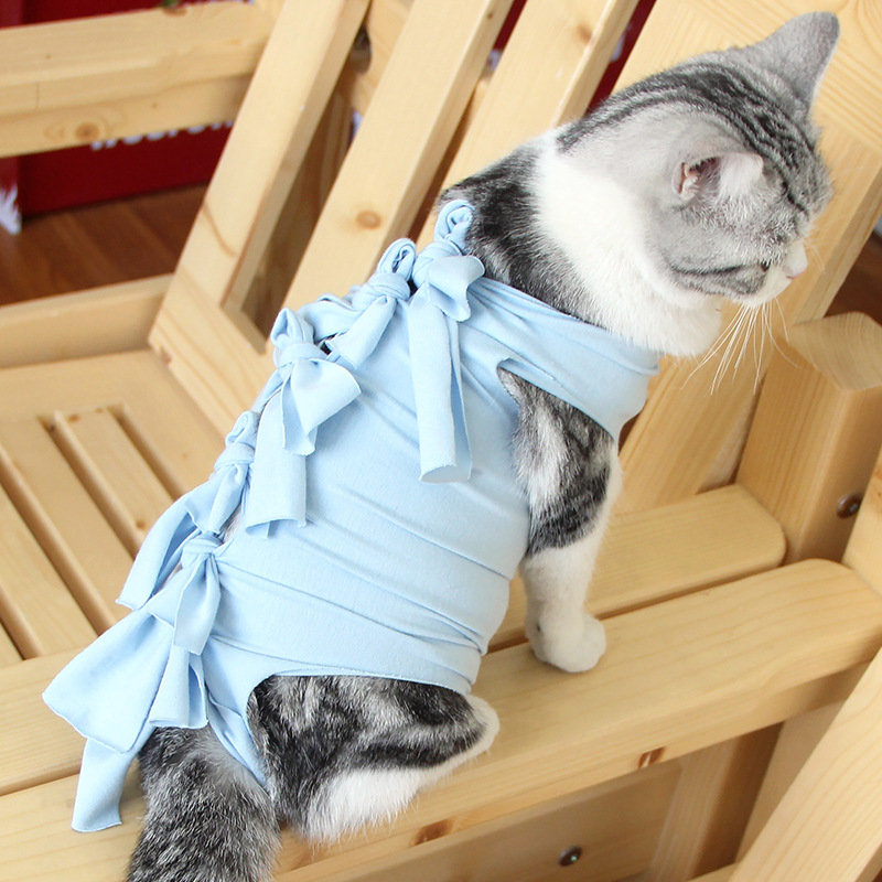 非常宠 Fortunepet 宠物服饰猫咪手术服母猫绝育服断奶衣服棉布透气生理服生理裤小猫宠物衣服 价格图片品牌报价 苏宁易购雪妮叶爱宠专营店