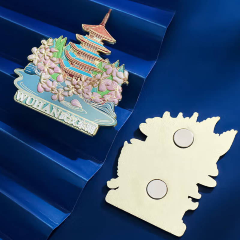 册宣 冰箱贴6款 3.5*5cm 锌合金材质,电镀银色,表面为UV上色印刷,背面硬磁铁高清大图