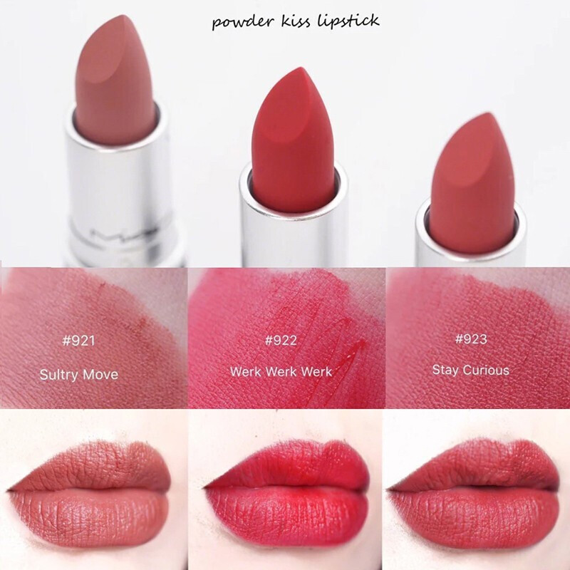 魅可mac磨砂系列新款热卖雾面丝绒哑光尤雾口红唇膏3g磨砂922werkwerk