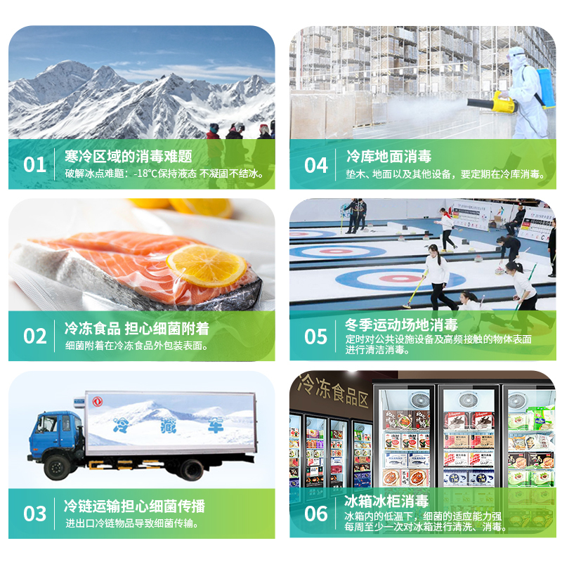 秝客(lefeke)消毒护理低温季铵盐复合消毒液10L桶装(-18℃)冷链仓库工厂专用消毒剂冬季低温环境家用消毒液除菌