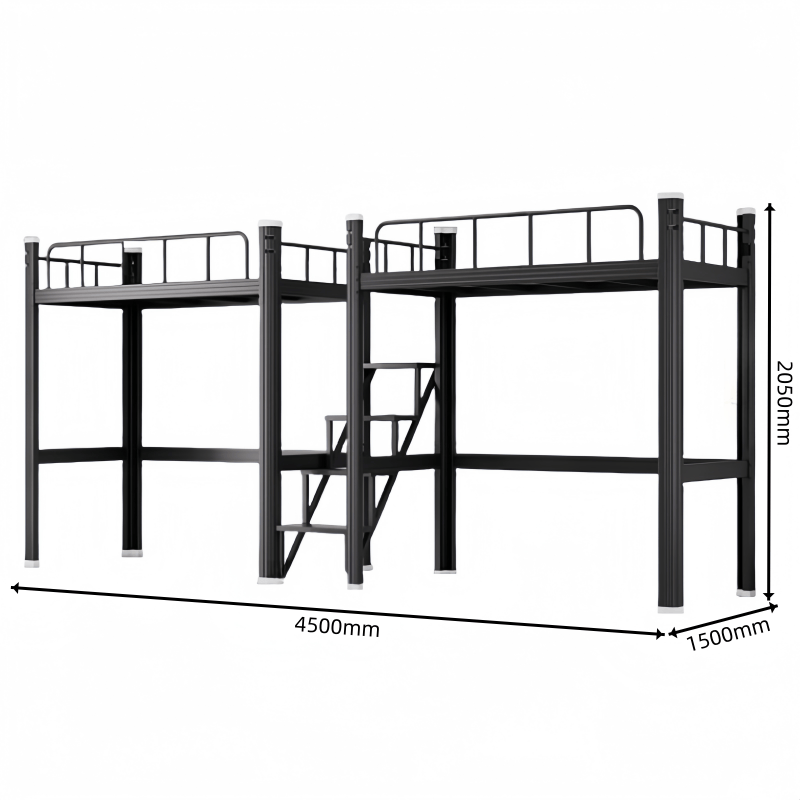 豫龙都双人铁艺床2*1.5m组高清大图