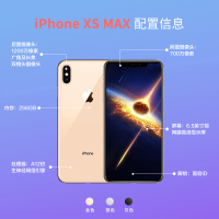 【正品行货】苹果(Apple) iPhone XS Max 256GB 金色 移动联通电信4G手机 双卡双待 iPhoneXS Max手机