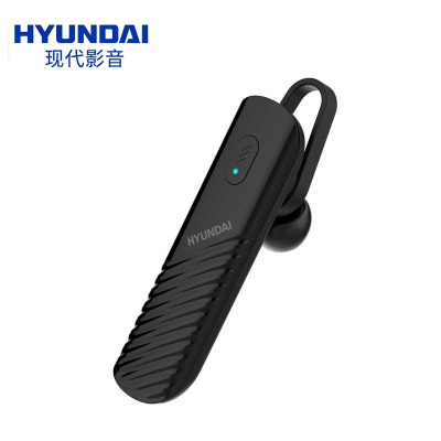 HYUNDAI 无线立体声蓝牙耳机 M10 耳挂式无线蓝牙耳机 单耳商务/运动/开车智能通话耳机 黑色