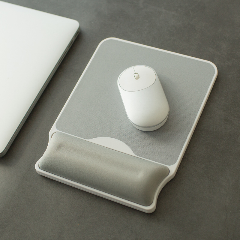 记忆棉鼠标垫慢回弹电脑办公护手腕垫厚手托垫韩国简约纯色鼠标垫