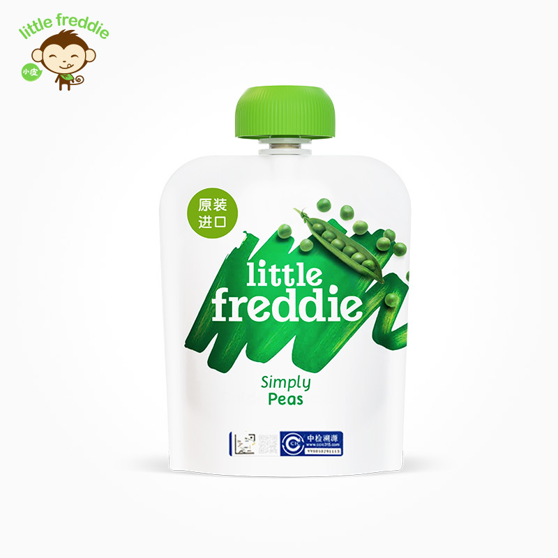 little freddie小皮豌豆泥 70g袋装 原装进口宝宝婴儿辅食 适用年龄6个月以上