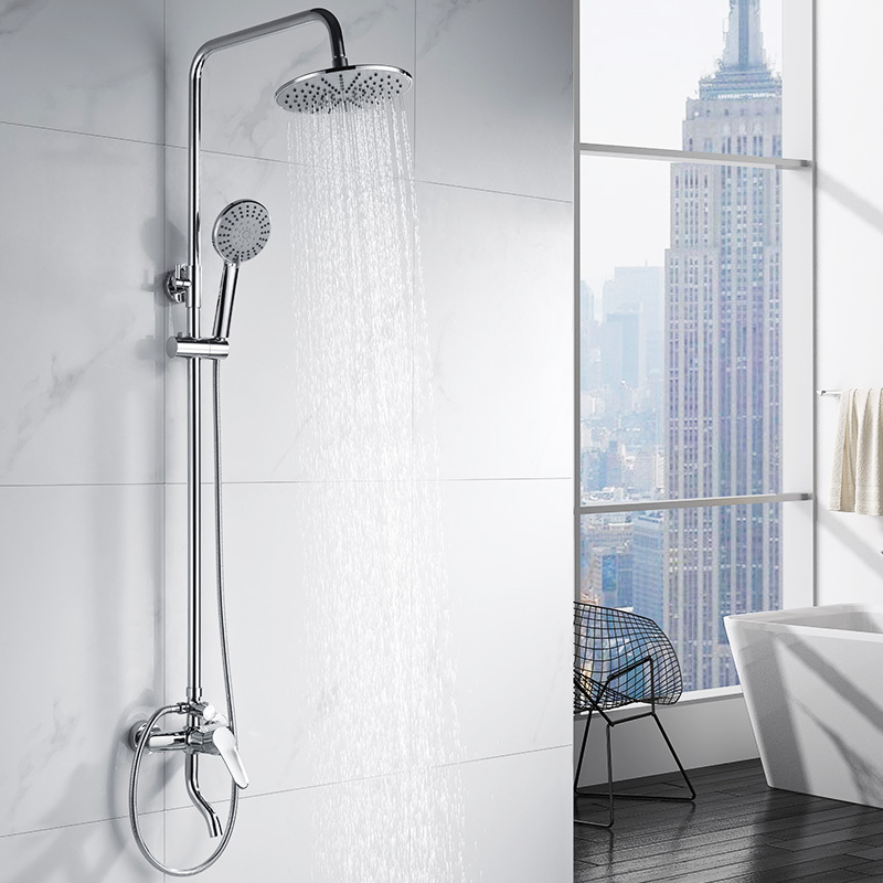 莱尔诗丹larsdn016全铜龙头三出水淋浴花洒套装空气增压花洒淋浴喷头