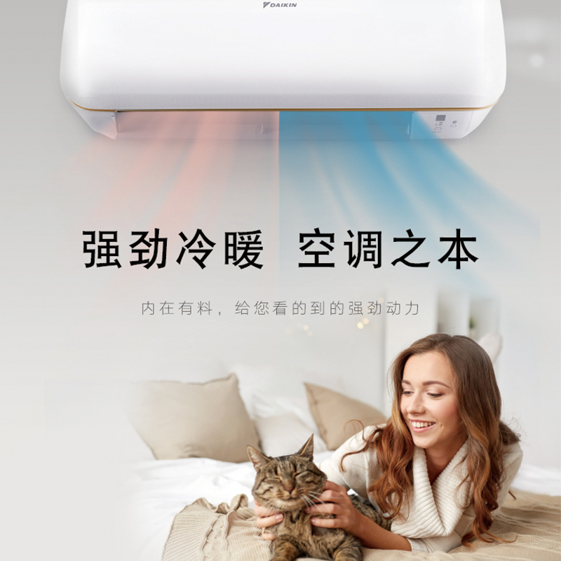 大金(DAIKIN) 大1匹 直流变频 FTXB326VCLW(含遥控器) 三级能效 智能操控 冷暖挂机空调