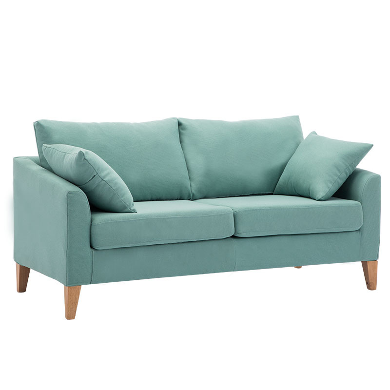 唐臻北欧三人沙发简约布艺休闲小户型咖啡服装店卧室两人座双人小沙发