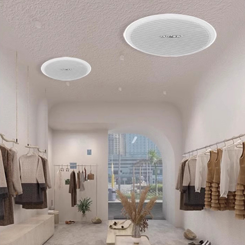 先科(SAST) 无线发射音响 RR808+D4 一拖四带4个5英寸无线吸顶喇叭 无需布线即插即用吊顶嵌入式吸顶喇叭音箱高清大图