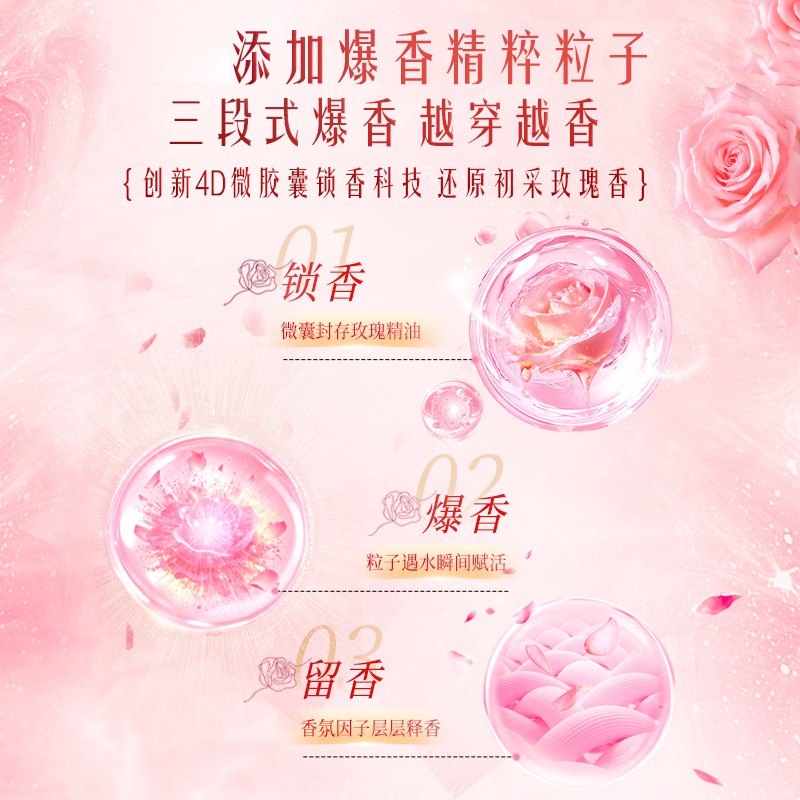 立白大师香氛天然爆香洗衣凝珠400g(50颗)冷水速溶持久留香浓缩洁净快洗无残留高清大图